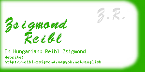 zsigmond reibl business card